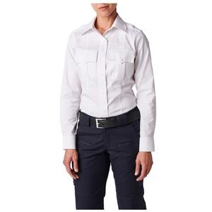 5.11 Tactical Series Womens NYPD Style Flex Tac Twill 511 Button Down Shirt Top